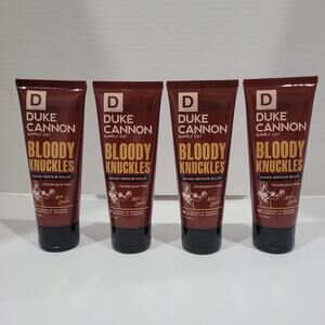 4pk Duke Cannon Hand Cream Bloody Knuckles Hand Repair Tube 3oz Travel